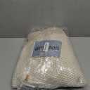 Amlie Home Honeycomb Knit Throw Blanket for Couch, Dual-Sided Soft Chenille Decorative Blankets for Sofa & Chair, 50"x60", Khaki & White