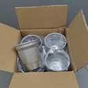 100 Pcs Aluminum Cups Bulk-16 oz Metal Party Cups, Reusable & Disposable Drinking Cups for Cold Drinks, Beer, Coffee, Ideal for Outdoor Events, Family Gatherings, Festivals & Parties (Silver, 16 OZ)