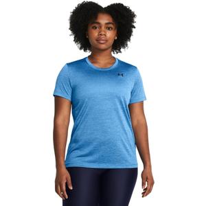 Under Armour Womens Tech Twist Short Sleeve Crew, (444) Viral Blue / / Black, S
