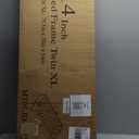 Twin XL Size Bed Frame, 14 Inch Heavy Duty Support 3500 lbs Metal Platform, No Box Spring Needed/Noise Free/Non-Slip/Steel Slat Support/Easy Assembly