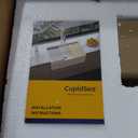 Utility Sink, Wall Mounted Farmhouse Bathroom Sink, Modern Laundry Sinks Above Counter, Floating Porcelain Ceramic Tub High Back for Garage, Washing Room, Kitchen