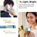 for iPhone 15 Case, Strong Magnet-Compatible with MagSafe, Shockproof Military-Grade Protection, Slim Mag Safe Thin Bumper Phone Cover 6.1 in for Apple iphone15 (Clear Blue)