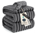 Bedsure GentleSoft Frost Gray California King Size Blanket for Couch - Cozy Soft Blankets for Women, Cute Small Fleece Throws for Girls, 102x96 Inches