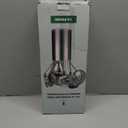 18/10 Stainless Steel Kitchen Utensils Set with Holder - 15″ Spatula Spoon Set with Storage Organizer for Countertop, Fork, Tongs, Spatula, Ladle, Skimmer, Turner, Spaghetti, Large Spoon Set of 12