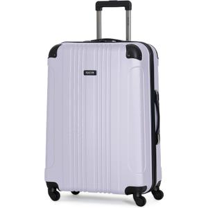 Kenneth Cole REACTION Out of Bounds Lightweight Hardshell 4-Wheel Spinner Luggage, Charcoal, 28-Inch Checked