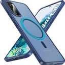 Hensinple Magnetic for Samsung Galaxy S20 Case,Galaxy S20 Case Compatible with Magsafe,Shockproof Rugged Military-Grade Protection Translucent Matte Back Cover Phone Case for Galaxy S20(Matte Blue)