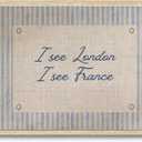 AYHSSMO I See London I See France Canvas Picture Funny Bathroom Wall Art, 20"L x 16"W