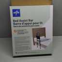 Medline Bed Assist Bar with Storage Pocket, Height Adjustable Bed Rail for Elderly Adults, Assistance for Getting In and Out of Bed at Home