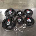 Fitvids Olympic 2-Inch Cast Iron Plate Weight Plate for Strength Training and Weightlifting, Rubber Coate Style, 35LB Set