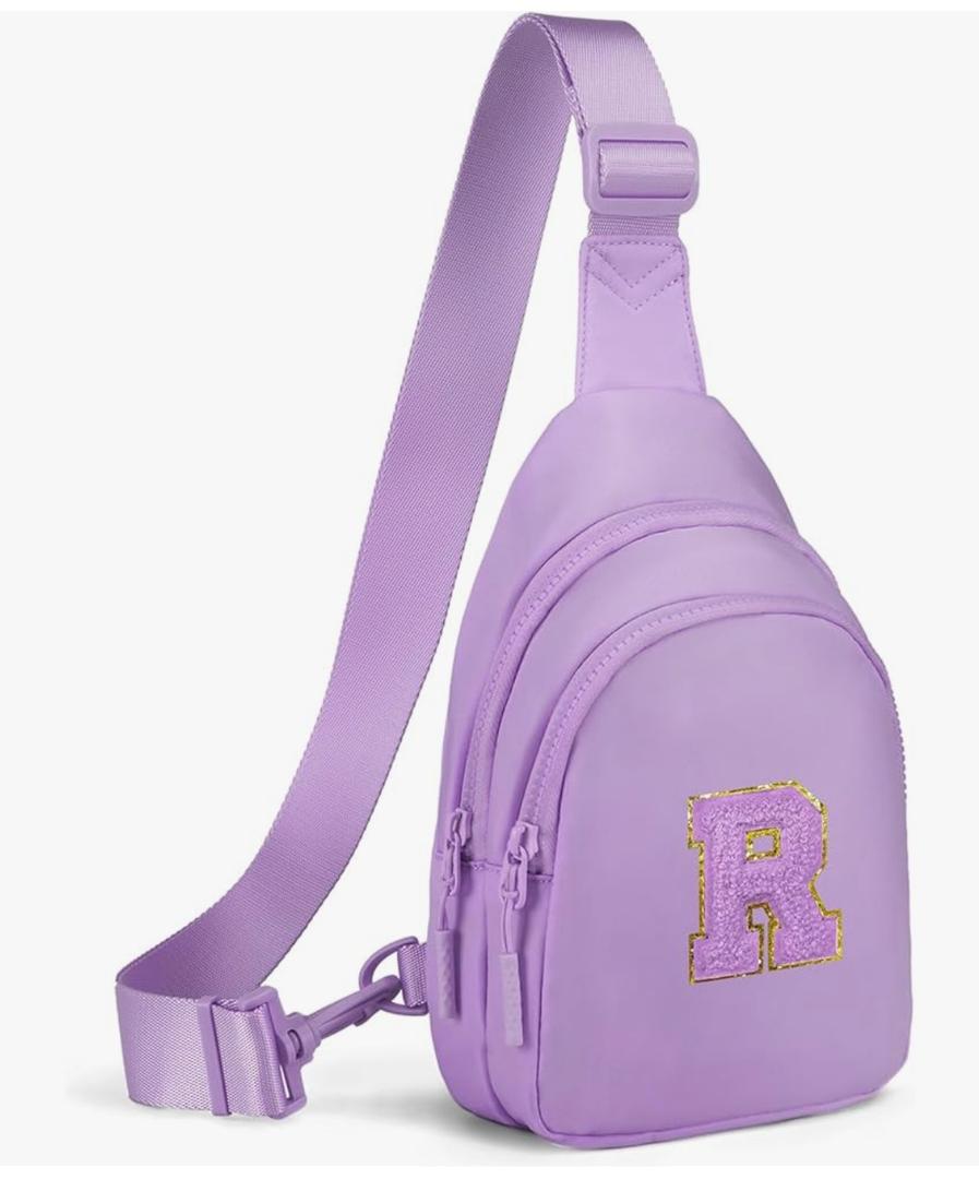 Small Initial Sling Bag for Girls & Women - Cute Crossbody Fanny Pack Gift