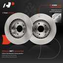 A-Premium 12.00 inch (305mm) Front Vented Disc Brake Rotors Compatible with Select Hyundai and Kia Models - Elantra, Sonata, Tucson, Veloster, Soul, Optima, Forte, Forte5, Sportage, Niro EV, 2-PC Set