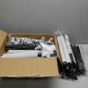 ZEEBABA 6959in Baby Playpen, Large Playpen for Babies and Toddlers, Transparent Mesh, No-Tool Installation, Gray with Door, Sturdy Steel Frame, Separates Baby from Pets