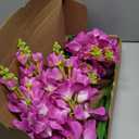 ICBOX Delphinium Artificial Flowers,6PCS Hyacinth Artificial Flowers Fake Snapdragons Long Stem Flowers for Tall Vase Wedding Party Table Centerpieces Home Decor(Fuchsia)