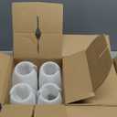 C CREST Wine Glasses Set of 8, 12oz, Lead-free, Clear, Durable Glassware