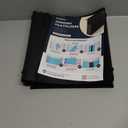 Extra Capacity Plastic Hanging File Folder Letter Size,12 Pack Reinforced Hang Folders with Heavy Duty 2 Inch Expansion,Durable Hanging Organizer Designed for Bulky Files(Black)