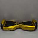 SUNDERWELL Electric Hoverboard for Kids with Flashing Wheels, Dual 200W Motors Hover Board with 6.5" All Terrain Tire, 6 Miles Max Range, Self Balancing Scooter Supports Up to 165 lbs (Gold)