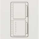 Lutron Maestro 300-Watt Single-Pole Digital Dimmer and Timer Switch, for Incandescent and Halogen Bulbs, MA-L3T251-WH, White