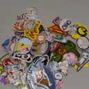 100pcs Random Iron on Patches, Embroidered Iron on/Sew on Patches Applique for Clothes, Dress, Hat, Jeans, DIY Accessories (Pack of Assorted)