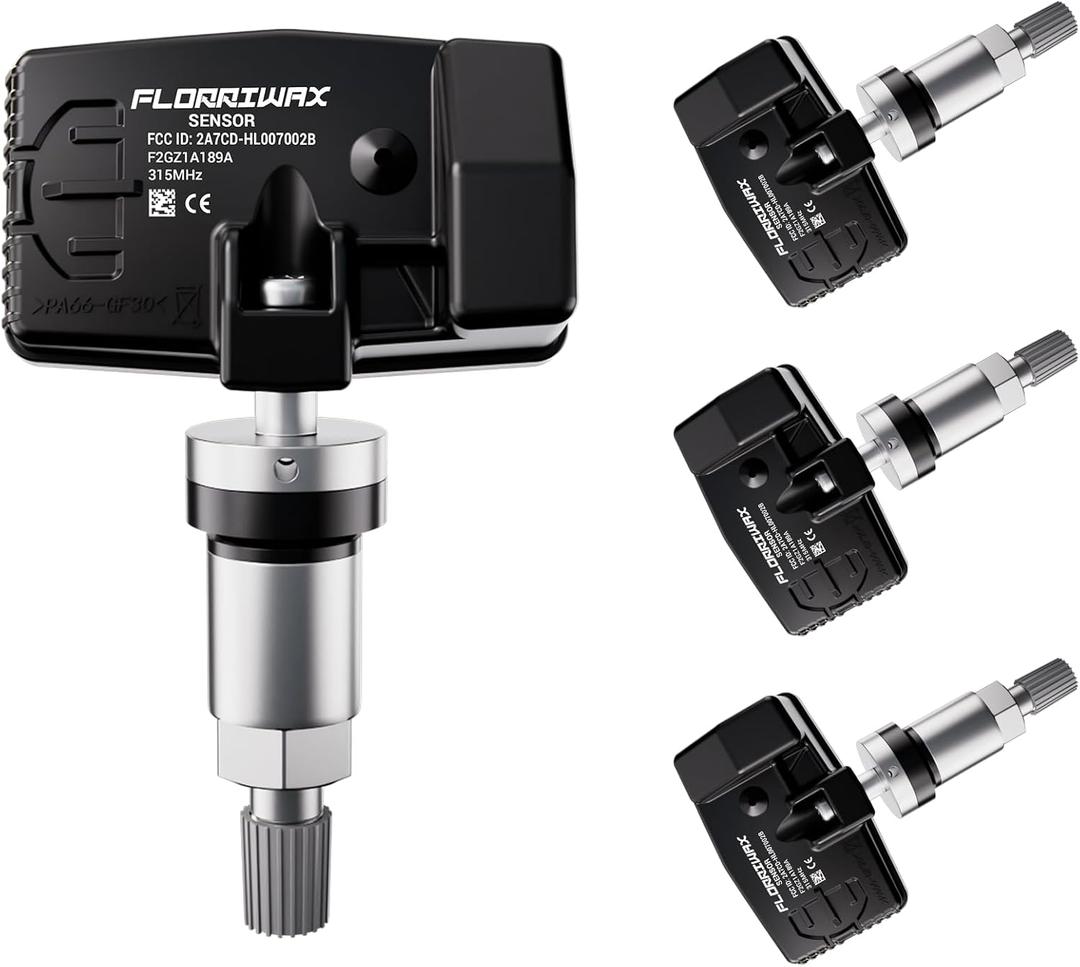 TPMS Sensor, Ford 315Mhz Tire Pressure Sensor Compatible with Ford F150 F250 F350 Escape Fusion Mustang, Lincoln MKX MKZ, Replaces F2GT1A180AB F2GZ1A189A,GL3T1A180GB,FR3Z1A189A 4-Pack