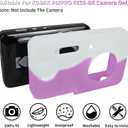 Easy Hood Camera Case for Kodak PIXPRO FZ55, Soft Silicone Cover Anti-Scratch Slim Fit FZ55 DSLR Camera Sleeve Body Skin Travel Protective Case, White Pink