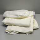 BRILLMAX 4 Pack Ivory Round Tablecloths 120 Inch - Circle Bulk Linen Polyester Fabric Washable Table Cloth Cover for Wedding Reception Banquet Birthday Party Buffet Restaurant