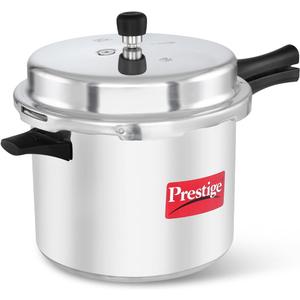 Prestige Popular Aluminium Pressure Cooker, 10 Liters (10.6 Quarts)