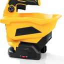 Danero Handheld Power Spreader Compatible with Dewalt 20V Battery(Tool Only), Cordless Seed Spreader Available Year-Round, Electric Lawn Spreaders for Grass Seed, Fertilizer, Salt, Ice Melt, Feed (Yellow)