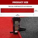 450 GSM Extra Thick Waterproof Red Carpet Runner for Events Decorations, 4X30 Ft Not Slip Red Runner Aisle Runway Rug for Wedding, Party, Banquet, Activity Entrance and Special Events Decorations