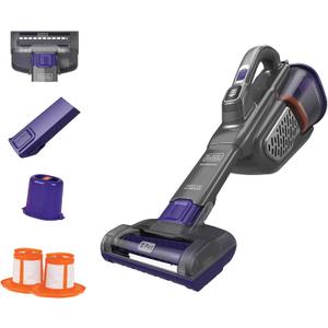 BLACK+DECKER dust buster Handheld Vacuum Cordless, Pet Hair Vacuum, Portable for Home and Car with Pet Brush, Rechargeable, Powerful Suction, Washable Bowl Filter,furbuster AdvancedClean (HHVK515JP07)