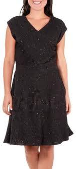NY Collection Womens Draped Paisley Shift Dress Bealls Florida , Black S