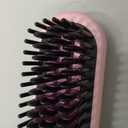 Go Brush Pro for Short Hair - 2026 Upgraded Cordless hair Straightening Brush, 4 Temperature Settings, Fast Heat, MCH Ceramic Care, 4000mAh Rechargeable Straightener for Frizz-Free Styling (pink)