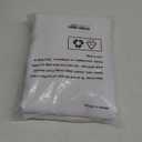 YoungsTex Linen Semi Sheer Curtains 54 Inch Length for Short Window, White Drapes with Bronze Grommet Light Filtering for Bathroom Bedroom Kitchen, 42 X 54 Inch, 2 Panels