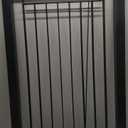 ZJSF Freestanding Foldable Dog Gate for House Extra Wide Wooden Black Puppy Gate Stairs Dog Gates Doorways Tall Pet Gate 3 Panels Pet Fence