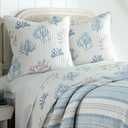Levtex Home - Ipanema - Euro Shams Set of Two - (26x26in.), No Insert - Geometric Pattern - Cotton Fabric