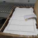 Suncast 99 Gallon Wicker Horizontal Outdoor Deck Box with Hinged Lid, Water-Resistant Storage Solution for Patio, Deck, Yard, and Garage, White, Made in the USA