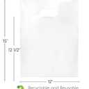 Choice Marts 100 Clear Bags With Handles 12"x15" Great For Merchandise Retail and Shopping 2 Mil Thick Plastic Gift Bags With Handles
