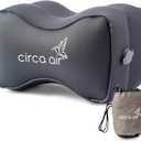 Circa Air Inflatable Knee Pillow for Side Sleepers, Travel Knee Pillow Between Legs for Sleeping, Orthopedic Sciatica Pain Relief Pillow, Leg Pillow for Hip Joints and Thigh Sleep Support (Gray)