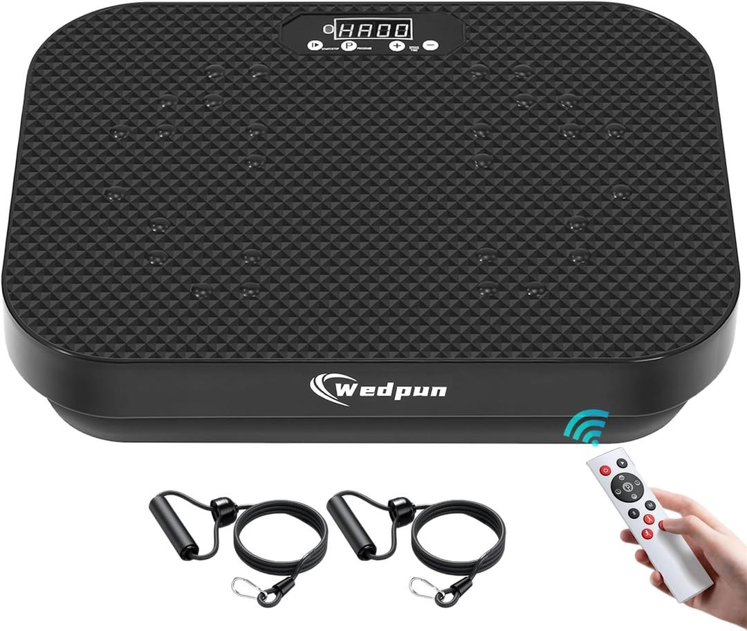 Vibration Plate Exercise Machine for Lymphatic Drainage, Weight Loss, and Whole Body Workout  Power Vibrate Platform, Shake Plate Shaker for Home Fitness and Fat Burning for Women Men