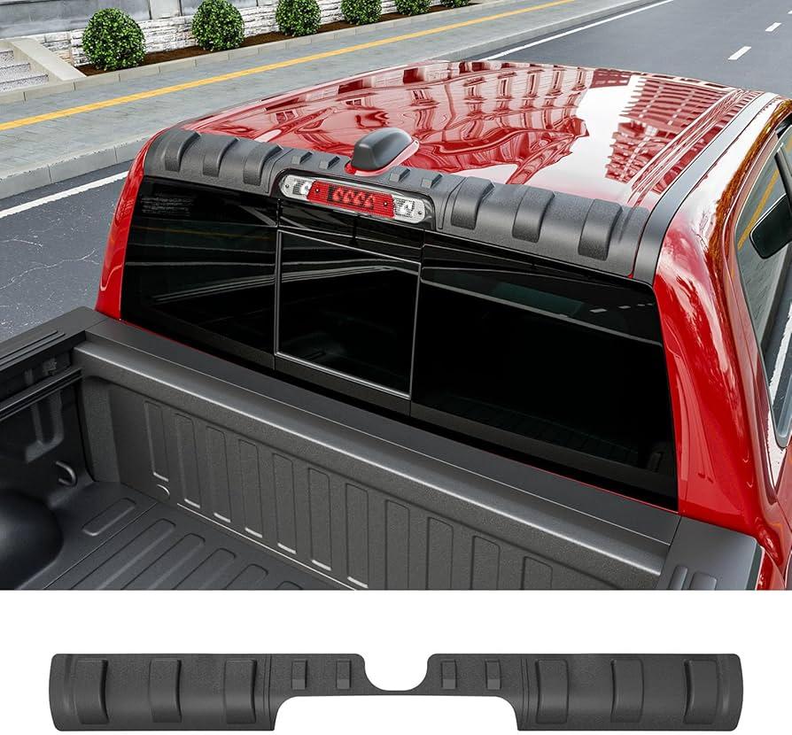 CZmenghe Rear Roof Protector Compatible with 20192025 Dodge RAM 1500 Big Horn Truck Cab Roof Protector TPE Rear Spoiler Replacement for 20192025 Dodge RAM 1500 Accessories