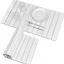 Large Stone Dish Drying Mats for Kitchen Counter, 28"(L)16"(W), Fast Drying Collapsible Dish Drying Mat, Eco-Friendly Absorbent Diatomaceous Earth Mats for Dishes Bottles Cups, Match Any Countertop