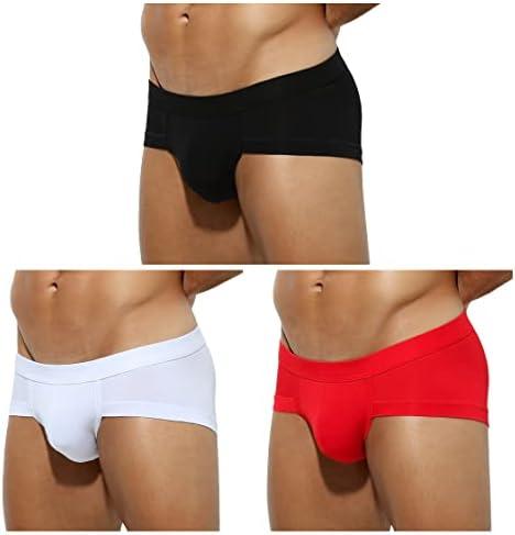 Arjen Kroos Briefs for Men 3 Pack Sexy Underwear Breathable Modal Trunks Boxer Briefs L