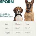 Sporn Head Halter for Dogs, No Pull Dog Harness, Durable Nylon Training Collar for Large Breeds, No Choke Design, Padded Restraints, Adjustable Fit, Easy On/Off, Black, Large