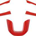 RT-TCZ for Wrangler JL Steering Wheel Trim Decal Panel Red for Jeep Wrangler JL JLU 2018 up for Gladiator JT 2020 up Red Interior Accessories 3pcs