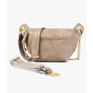 Fanny Packs for Women Cross Body Leather Belt Bag Sling Bag for Women Crossbody Purse Fashion waist packs with Two Strap