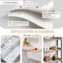 Beautysaid Shelf and Drawer Liner for Kitchen Cabinet Non Adhesive Non Slip, 12"W x 118"L
