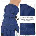 Cooraby 6 Pairs Kids Ski Snow Gloves Waterproof Windproof Gloves Winter Snowboard Sport Gloves for Boys Girls Cold Weather
