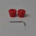 PU Rubber Roller Skate Toe Stoppers 1 Pair with ScrewsNon-Transparent Blue
