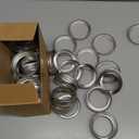 84Pcs Regular Mouth Mason Jar Canning Rings, Replacement Rings or Tops Durable & Rustproof Tinplate Metal Bands/Rings for Mason Jar (Silver, 84 PCS Regular Mouth Rings)