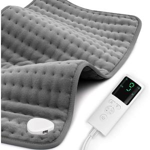 Stofiro Heating Pad for Back Pain Relief 17"x33" Large, Moist Dry Heat Options, XL Electric Heating Pads, 9 Heat Settings, Machine Washable, AutoOff, Gifts for Women, Mom, Men