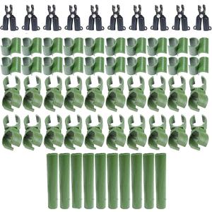 60pcs Adjustable Plant Trellis Connector Clip 3 Types Plant Stake Connectors Garden Tomato Sticks Clip for Plant Supports Climbing (8mm)